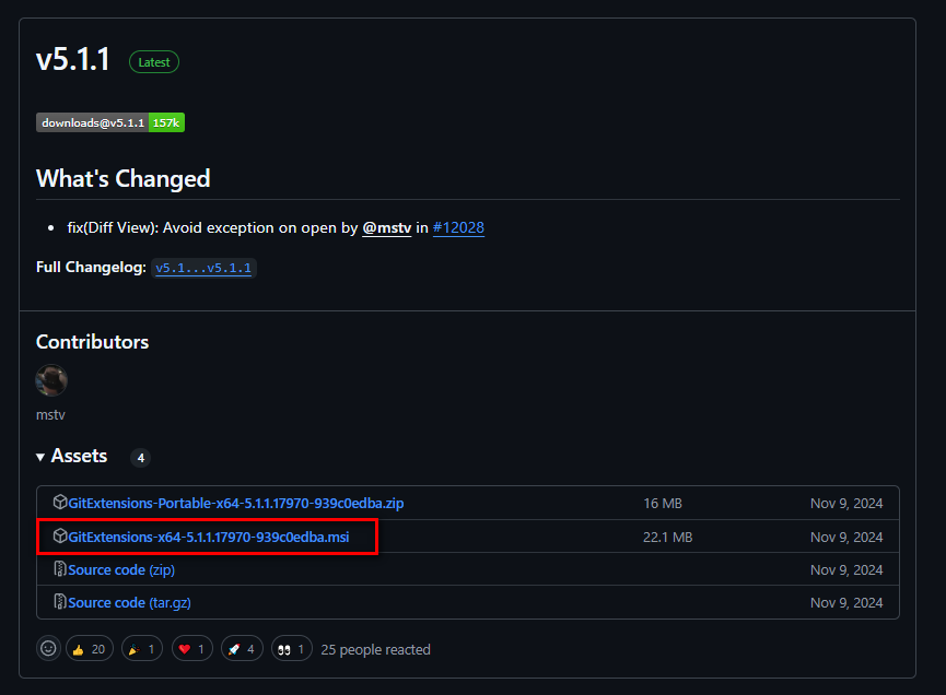 Git Extensions | インストーラーの入手